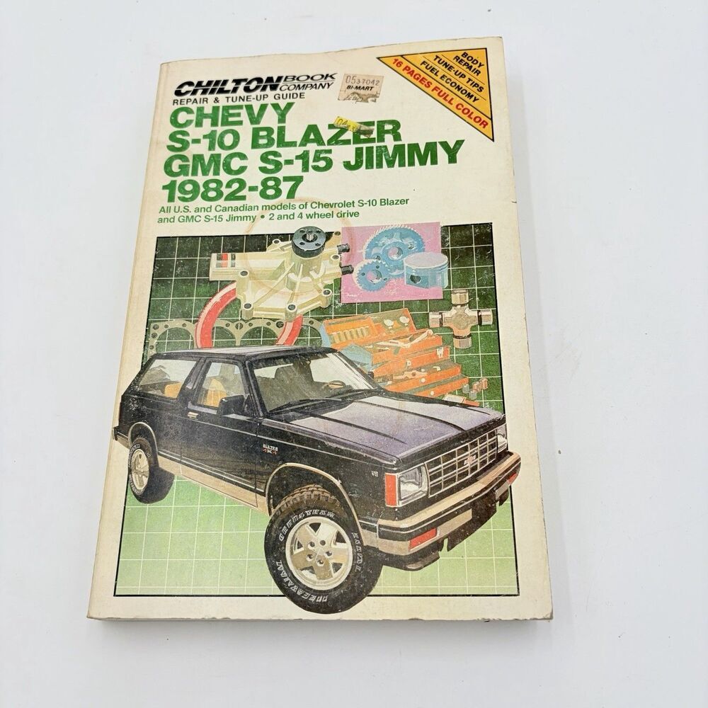 Chilton Chevy S-10 Blazer GMC S-15 Jimmy 1982-87 Repair Manual